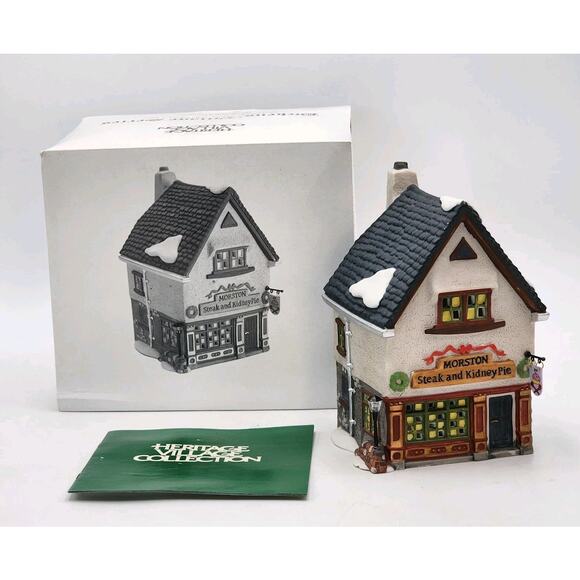 Dept 56 Morston Steak and Kidney Pie Dickens Village VTG 1995 Original Open Box - Picture 2 of 16